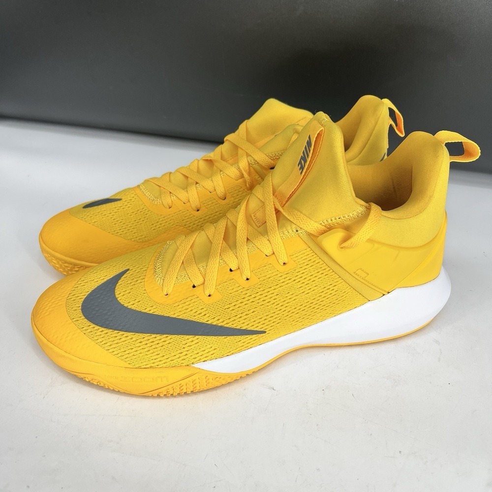NIKE ZOOM SHIFT Bright Canary Yellow Basketball Hi Tops Shoes Sneakers Size 13.5